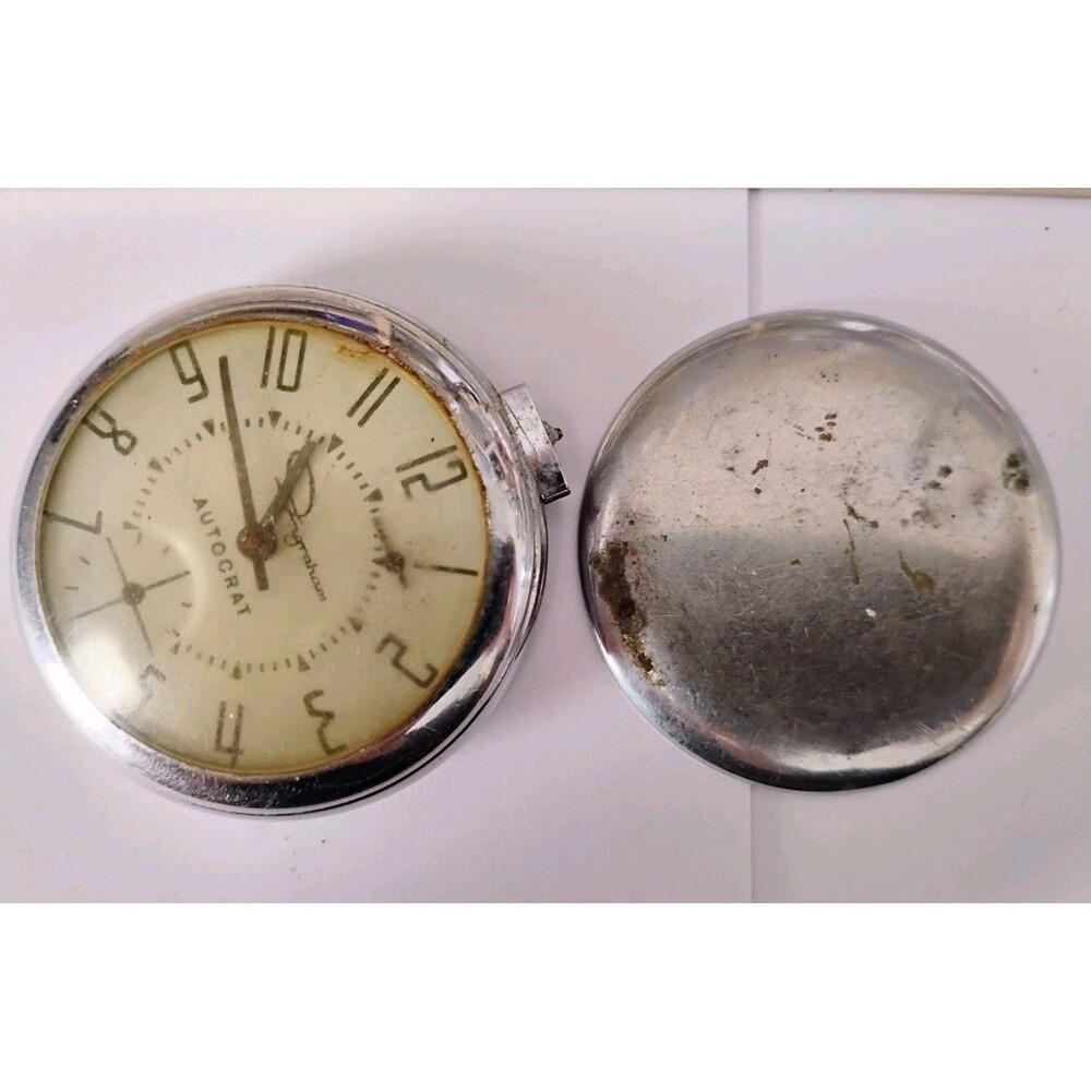 Vintage Ingraham Autocrat Pocket Watch - FOR PARTS OR REPAIR ONLY - As Is